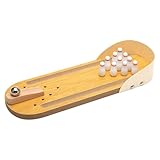 Tischbowling, Mini Desktop Bowling, Holz Desktop Mini Bowling Spiele Set,...