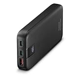 Hama Powerbank PD 10 10000mAh (externer Akku mit 2X USB C + 1x USB A, Power...