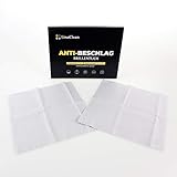 LinaClean 2er Pack Anti Beschlag Brillentücher, kein Maskennebel mehr,...