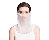 Tulpen Reiner Seide Neck Gaiter O Ring Mundschutz Reise Weiss