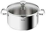 Tefal A70546 Duetto Kochtopf | 24 cm | induktionsgeeignet | einfache...