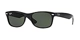 Ray-Ban Herren New Wayfarer Sonnenbrille, Schwarz, L EU