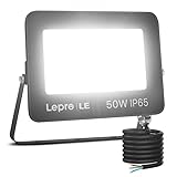 Lepro 50W LED Strahler Außen, 4250LM Superhell Außenstrahler IP65...