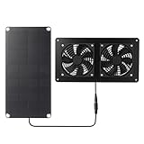 CashMuch Solarpanel, 30 W, 12 V, Abluftventilator für Hühnerstall und...