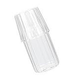 IWOWHERO Transparente Glaskaraffe aus Hochborosilikat Glas Multifunktionale...