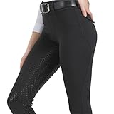 TYNXK Damen Reithose Vollbesatz Reithose Reithose Reitstrumpfhose...