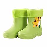 Wхllies Gummistiefel für Kinder, warme Innenfutter, Regenstiefel,...