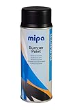 MIPA Bumper-Paint-Spray schwarz Stoßstangenlack Struktur,Autolack 400ml