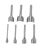 NOENNULL 7pcs DIY Leder Bastelpunsch Set, Halb Runde...