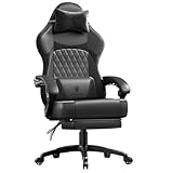 Dowinx Gaming Stuhl, Ergonomischer Gamer Sessel aus PU-Leder mit...