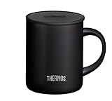 Thermos Edelstahlbecher Longlife Cup 350ml, Tasse Edelstahl schwarz mit...