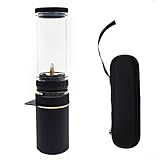 MoSundi Outdoor Camping Gaslampe 156 x 38 cm, 10 g Gasbox, Metall + Glas +...