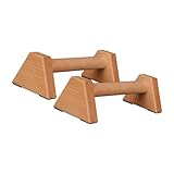 Amagogo 2x Holz Parallettes Grip Handstand Bars Stabile Tragbare Pushup...