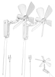 Sichler Haushaltsgeräte Zimmerventilator: 2er-Set Wand-Ventilator mit...