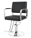 CO-Z Friseurstuhl mit hydraulischer Pumpe Friseursessel 360° Drehbar...