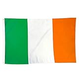 150x90cm Ireland Flagge, Irische Fahne mit 2 Metallösen für den Innen-...