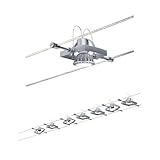 Paulmann 94152 Seilsystem Set Mac II max. 7x10W Drahtseilsystem Chrom matt...