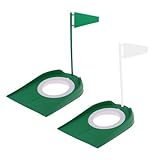 2 Stück Golf-Übungs-Putter-Pad, Kunststoff Golf Indoor Outdoor Putting...