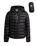 CANADA WEATHER GEAR Damen Puffer Jacke - Gesteppter Fleece Gefütterter...
