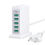 USB C Ladegerät, 45W 6-Port USB C Adapter mit USB-C und USB-A Mehrfach...