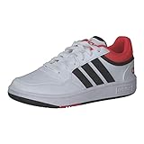 adidas Hoops Shoes Sneaker, FTWR White/core Black/Bright red, 40 EU