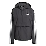 adidas Damen ESSENTIALS 3-STRIPES LIFESTYLE WOVEN WINDBREAKER, black/white,...