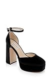 Badgley Mischka Damen Jayda Plateau, Schwarz, 37-38 EU
