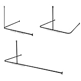 Sealskin Easy Roll Duschvorhangstange, Komplett-Set inkl. Duschstange,...