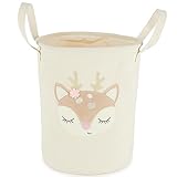 Bieco Wäschekorb Baby Reh Ella | Großer Aufbewahrungskorb Kinder...