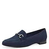 MARCO TOZZI Damen Slipper Elegant Vegan, Blau (Navy), 39 EU