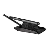 Relaxdays Kehrgarnitur, 37 cm, Stahl, Kehrset mit Handfeger, Handschaufel...