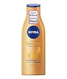 NIVEA Body Lotion Straffend + Bräunend Q10, Pflege für eine sanfte...