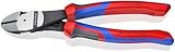 KNIPEX 74 22 200 Kraft-Seitenschneider mit Comfort-Griffen schwarz...