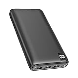 Power Bank 26800mAh Externer Akku: Riapow Powerbank 3A Schnelles Aufladen...