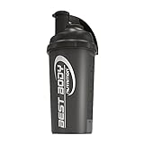 Best Body Nutrition Eiweiß Shaker - Black Steel - Protein Shaker - BPA...