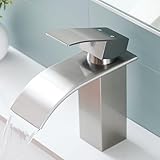 Fransiton Wasserhahn Bad, Wasserfall Waschtischarmatur mit Auslauf Höhe...