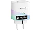 Meross Matter Smart Steckdose mit Stromverbrauch, WLAN Steckdose mit...