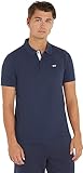 Tommy Jeans Herren Poloshirt Kurzarm TJM Slim Slim Fit, Blau (Twilight...