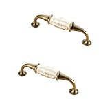 SZLXJMFL Schubladengriffe Vintage, 2 Stück Möbelgriffe Solide Keramik |...