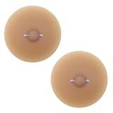 Psdndeww Brustwarzenabdeckungen für Damen, mit Piercing-Schmuck, klebriger...