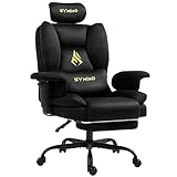 Symino Gaming Stuhl Chefsessel Bürostuhl Ergonomisch, Wildlederimitat...
