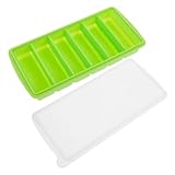 Ciieeo Silikon Eiswürfelform mit Deckel Fächer Eiswürfelbehälter Bpa...