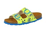 Lico Bioline Top Jungen Pantoletten, Neongelb/ Blau, 35 EU