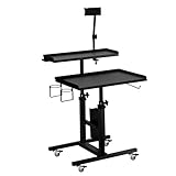 Poarmeey Premium Tattoo-Salon-Tablett, verstellbar, doppelstöckig,...