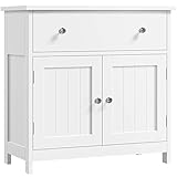 Yaheetech Waschbeckenunterschrank Unterschrank Badezimmerschrank mit...