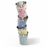 SIGG Kinderbecher Set Daydream (4 x 0.35 L), Trinkbecher für Kinder in 4...