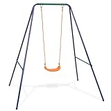 Kangmusi 2-in-1 Einzelschaukel und Babyschaukel Orange,91362