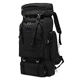 Kabxhueo Groß Wander Rucksack 60l - 80l, Outdoor Military, fur Herren...