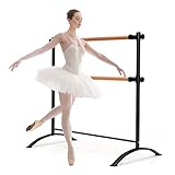 COSTWAY 120cm Ballettstange freistehend, Ballet Bar 4 stufig...