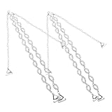 POPETPOP 2 Paare Verstellbare Strass aus Metall Glitzernde Elastische...